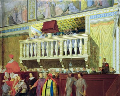 Cantoria nella Cappella Sistina da Jean Auguste Dominique Ingres